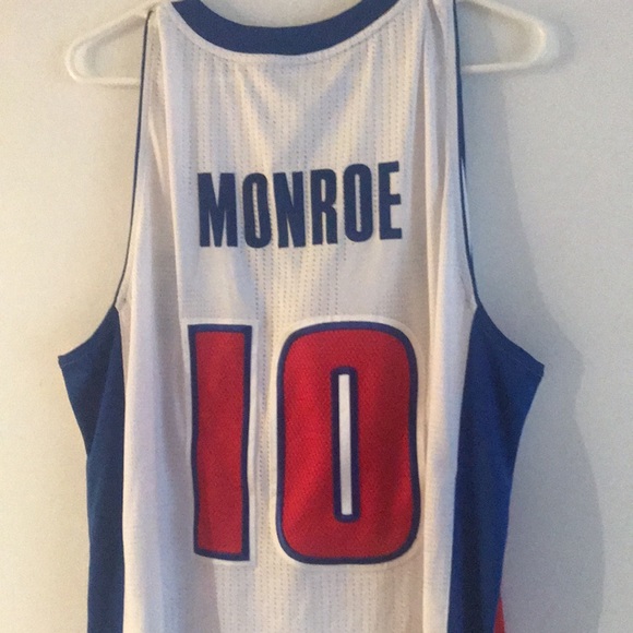 Game Worn Greg Monroe Detroit Pistons Jersey Mint! - Picture 4 of 4